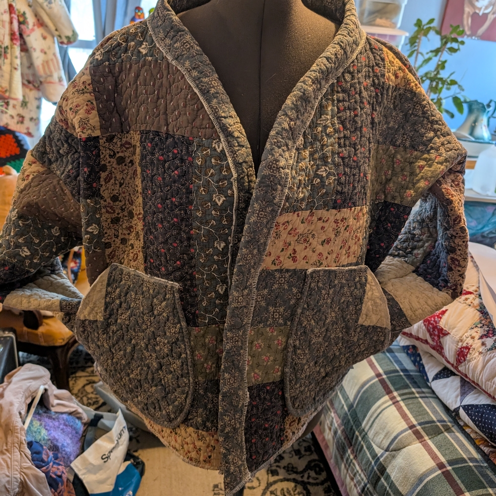 Patchwork Quilted Women's Sweater